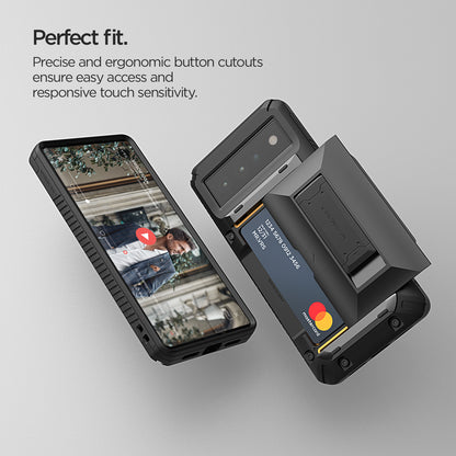 Google Pixel 6 Pro rugged Glide wallet case with multiple durable and convenient card slot with sleek minimalist look by VRS