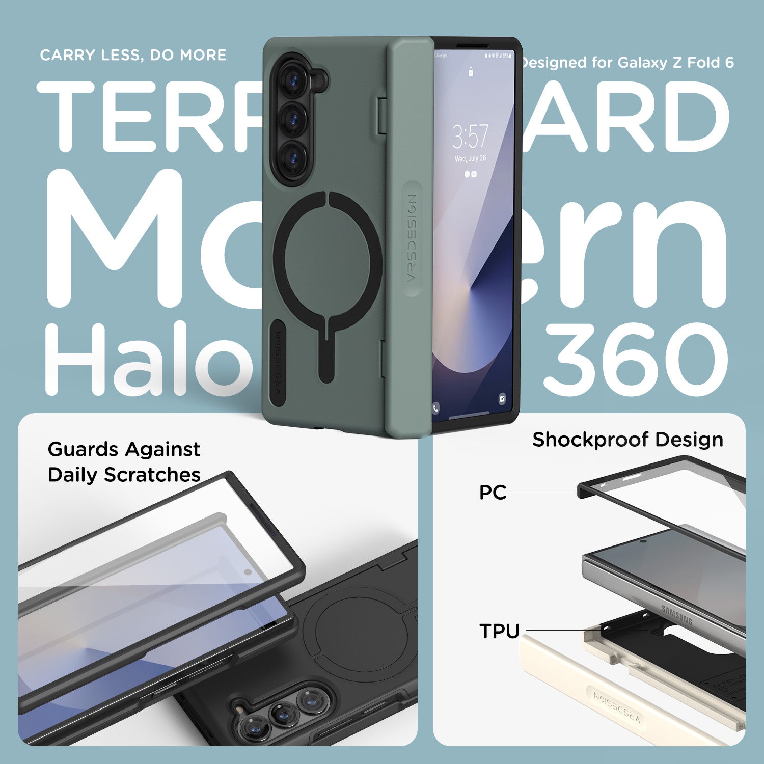 Galaxy Z Fold 6 Case Terra Guard Modern Halo