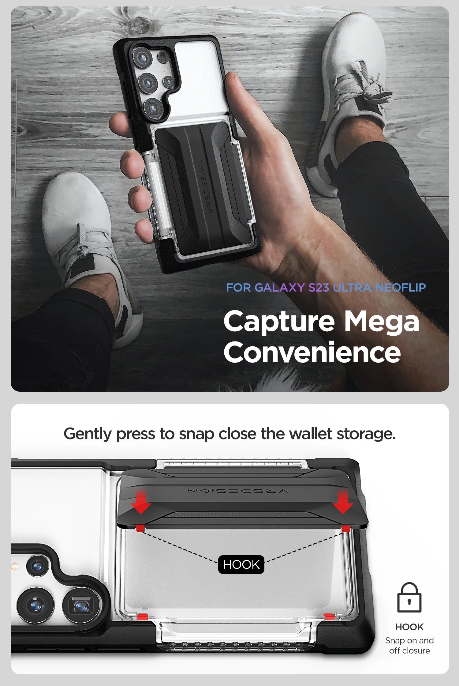 Rugged Galaxy S23 Ultra wallet case minimalist case by VRS DESIGN – VRS ...