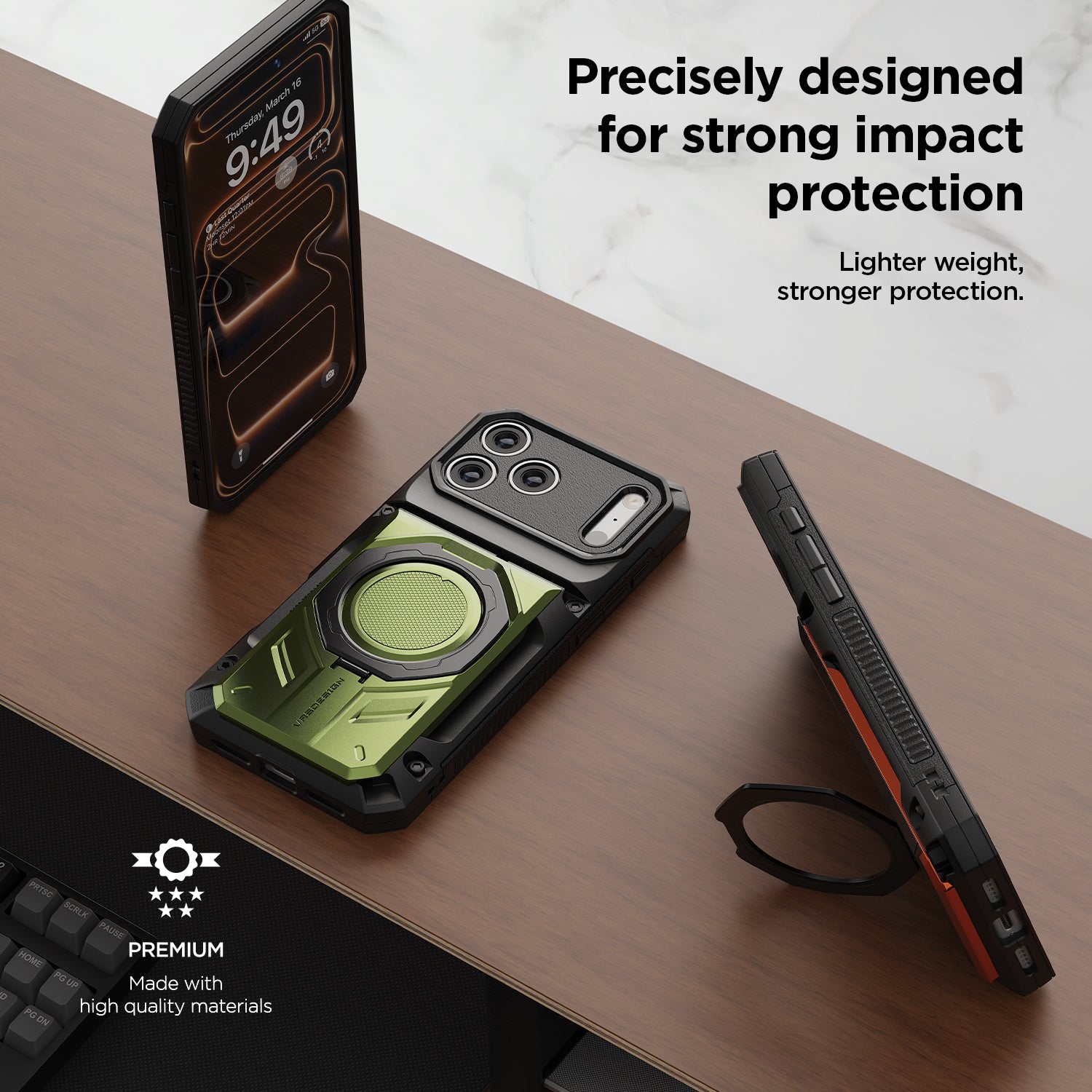 For iPhone 18 Pro / 17 Pro Case Damda Glide Hybrid (Newly Upgraded)