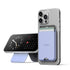 Premium iPhone Samsung MagSafe wallet with kickstand made in Luxury Faux Leather. Compatible with VRS mobile accessories and clear protective cases.