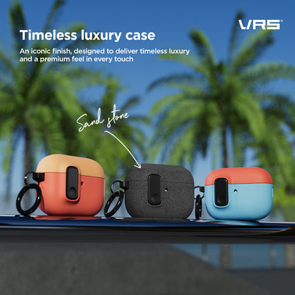 Apple AirPods Pro 3 Modern Lock Wireless Headphones with Noise Cancellation, Rugged modern and Lightweight Slim case by VRS