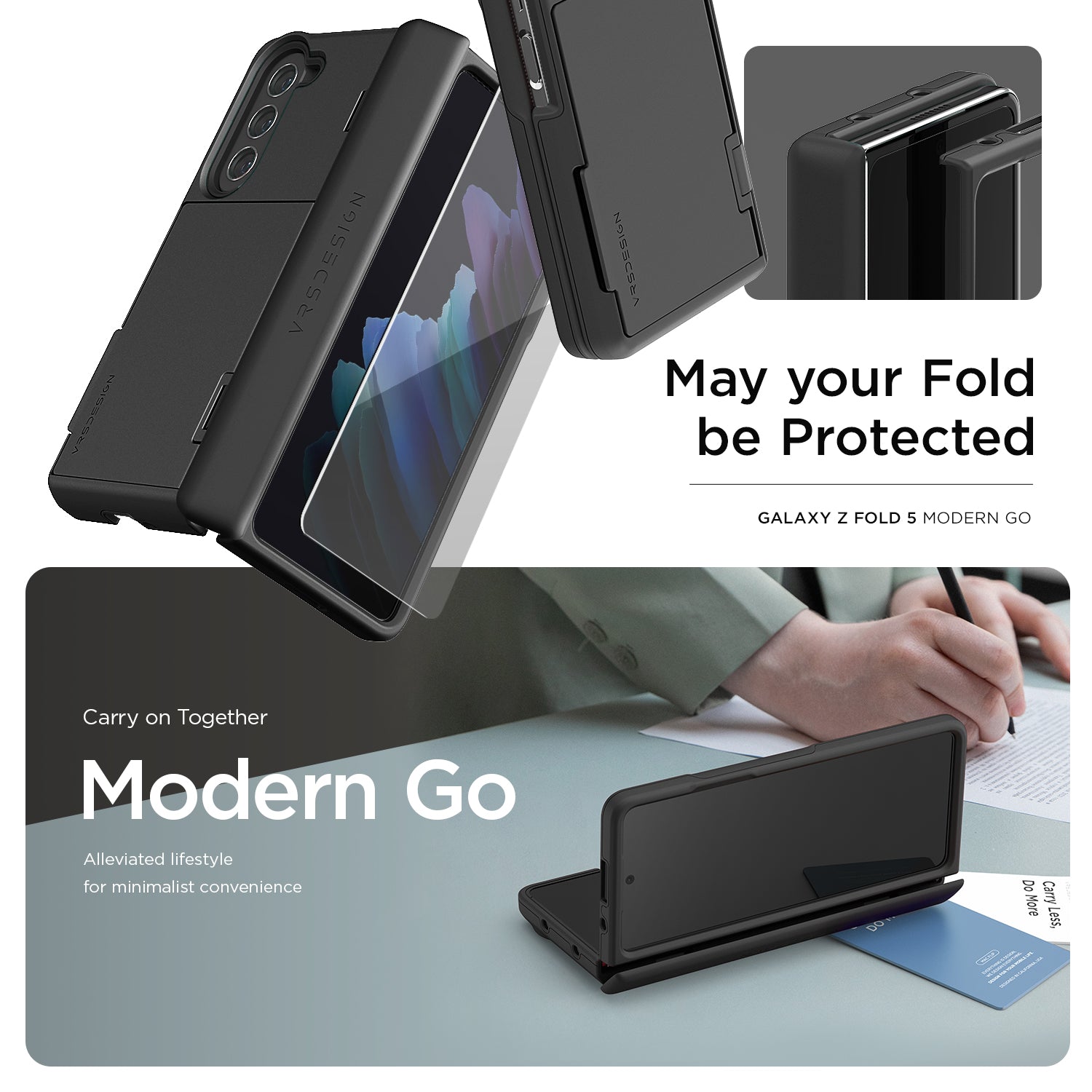 Modern Minimalist card wallet case for Samsung Galaxy Z Flip 5 by VRS  DESIGN – VRS Design