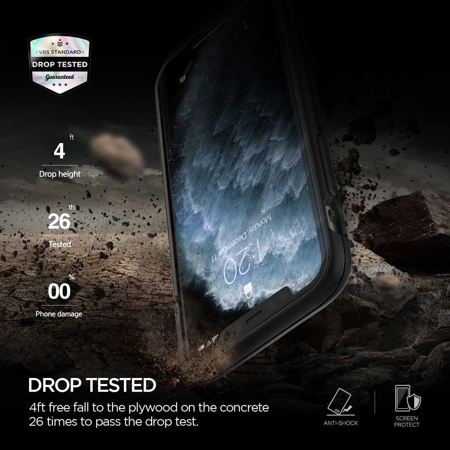 iPhone 11 Pro Case Damda High Pro Shield Matte Black – VRS Design