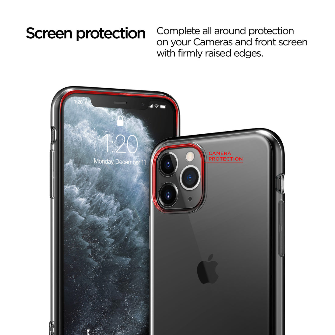 iPhone 11 Pro Case Damda Crystal Fit Anti-yellowing everlasting clear back adds sleek and minimalist design.