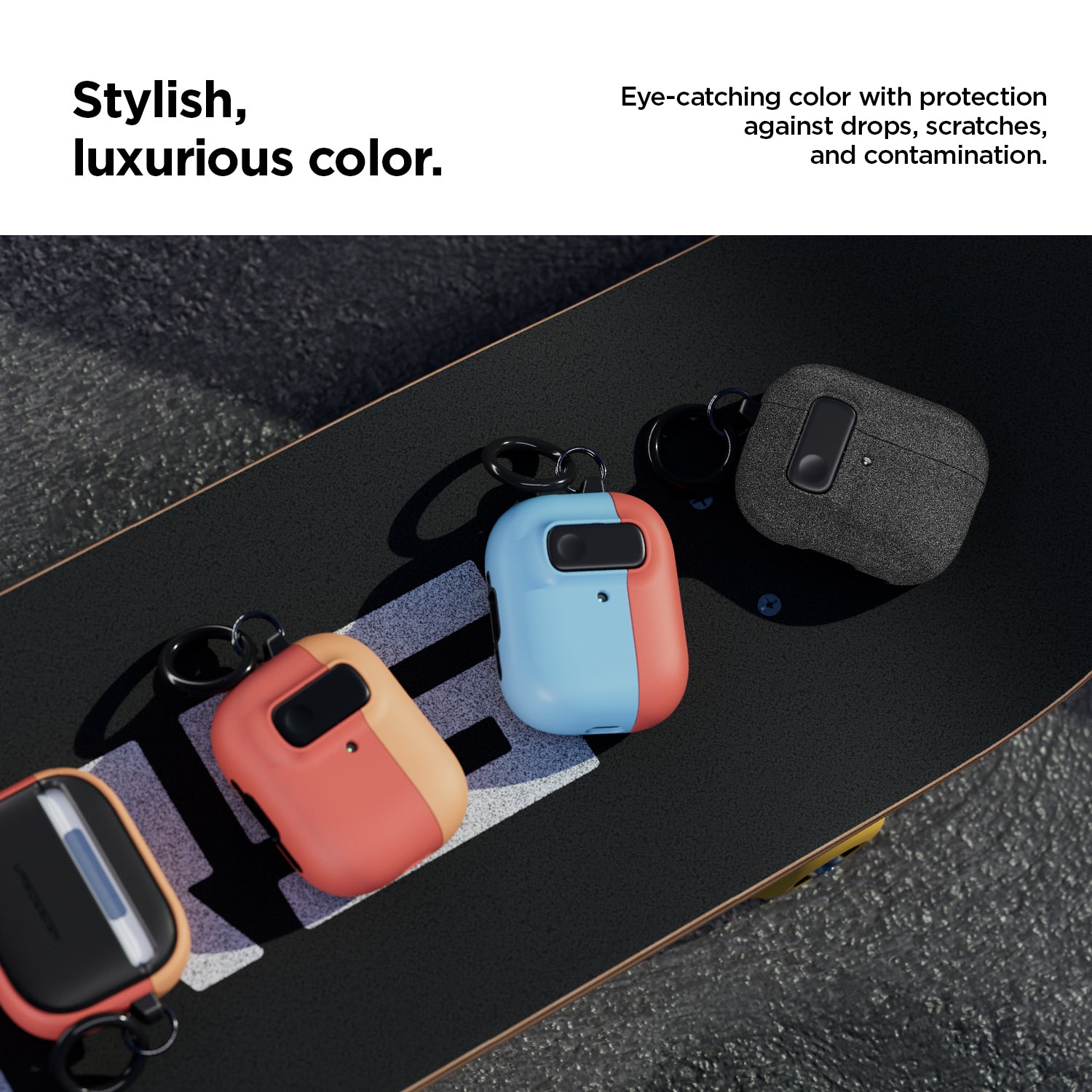 Apple AirPods Pro 3 Modern Lock Wireless Headphones with Noise Cancellation, Rugged modern and Lightweight Slim case by VRS