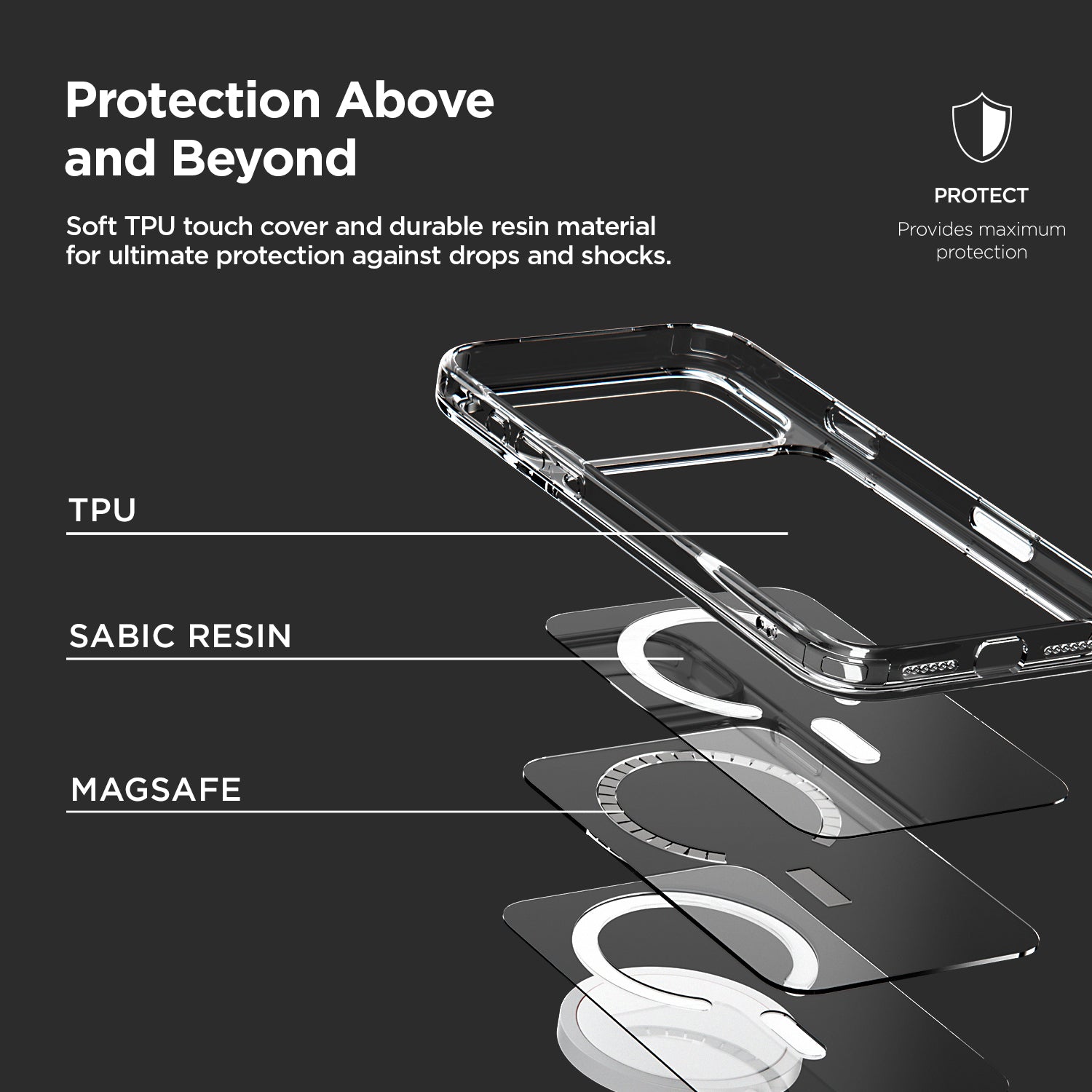 Apple iPhone 17 Pro Max slim and lightweight clear case magsafe crystal mix anti yellowing slim bumper bezel camera button by VRS DESIGN
