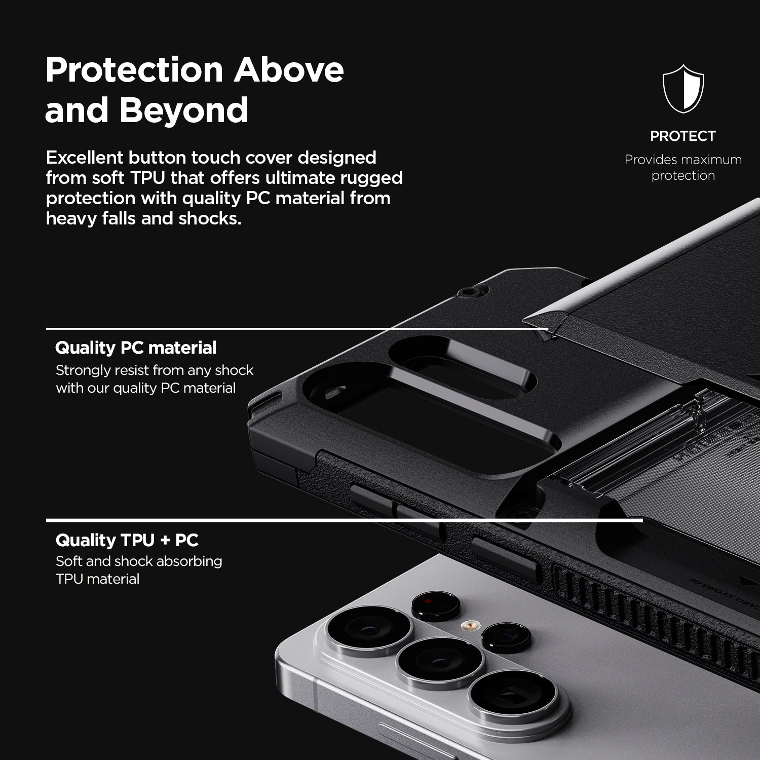 Sturdy drop protection cover for Galaxy S26 Ultra Damda Glide Pro