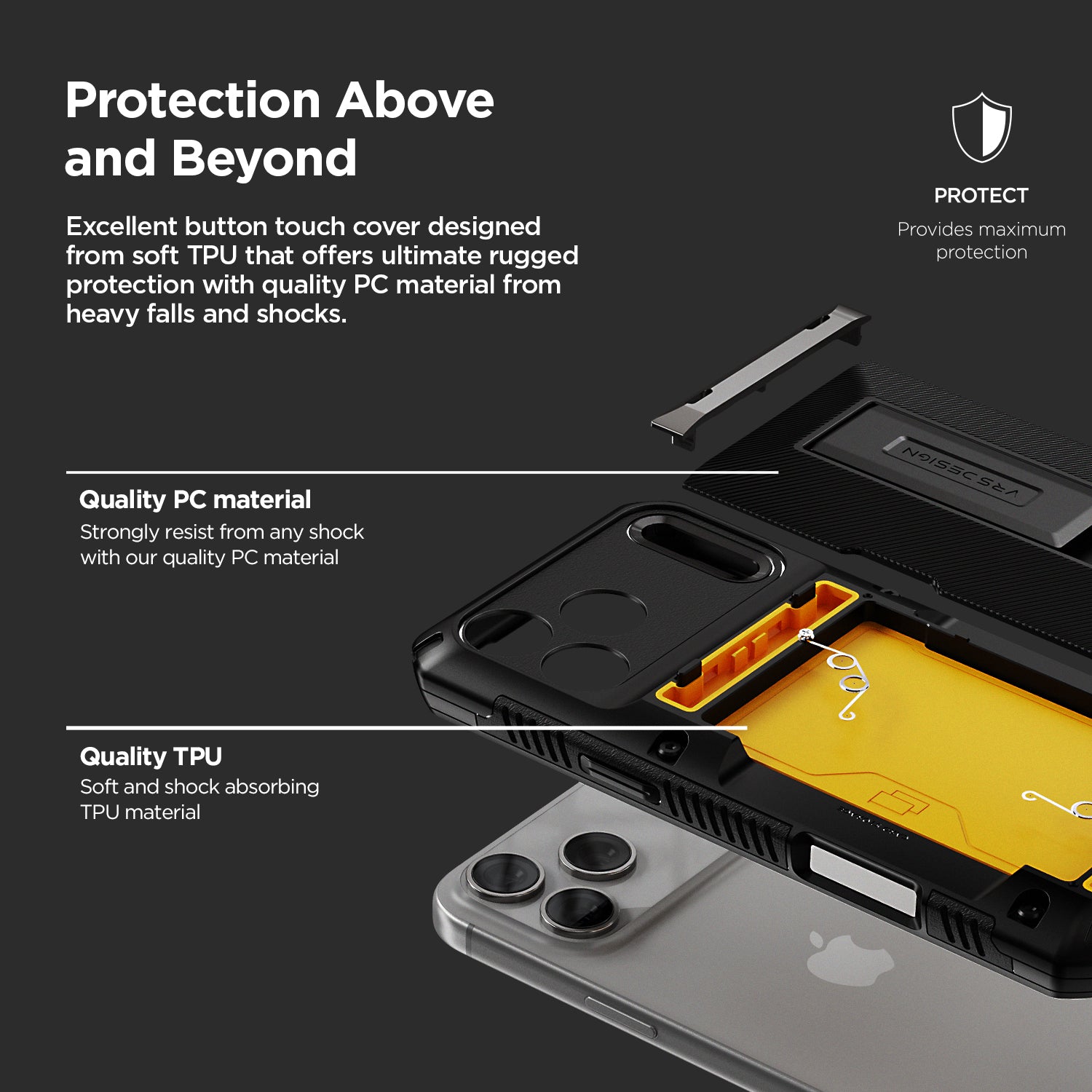 Apple iPhone 17 Luxury Mobile phone cover wallet kickstand card holder hinge protector built-in screen shield slim rugged daily carry durable case by VRS DESIGN