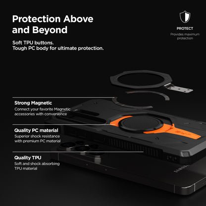 Sturdy drop protection cover for Galaxy S26 Ultra Quickstand Pro