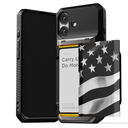 Apple iPhone 17 Luxury Mobile phone cover card holder hinge protector built-in screen shield slim rugged daily carry durable case by VRS DESIGN