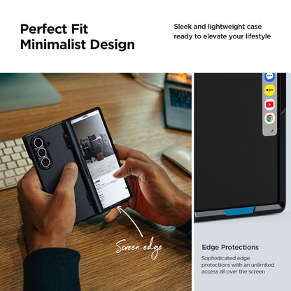 Samsung Galaxy Z Fold 7 Luxury Mobile phone cover card holder hinge protector built-in screen shield slim rugged daily carry durable case by VRS DESIGN