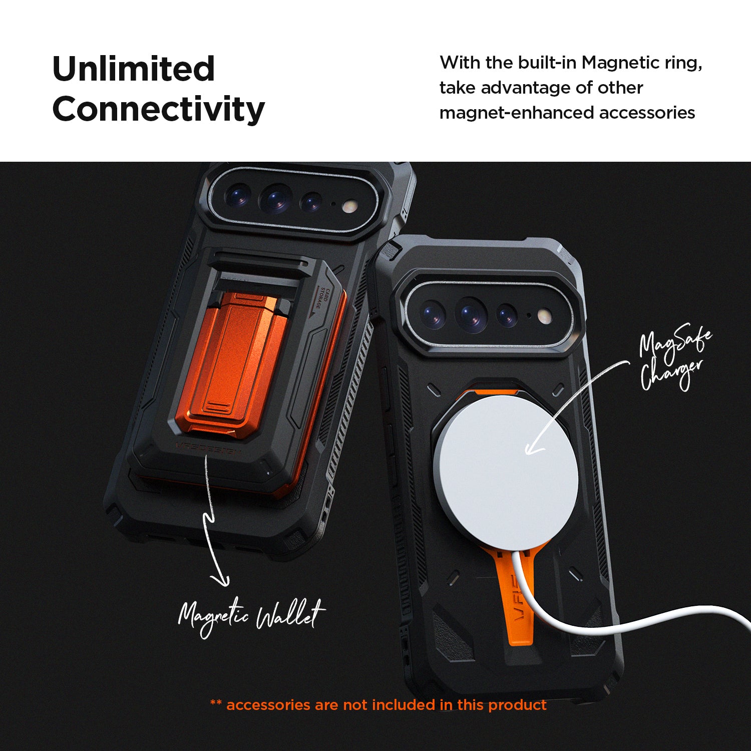 Google Pixel 11 XL TerraGuard ACTIVE Magnetic Ring Stand Rugged Case