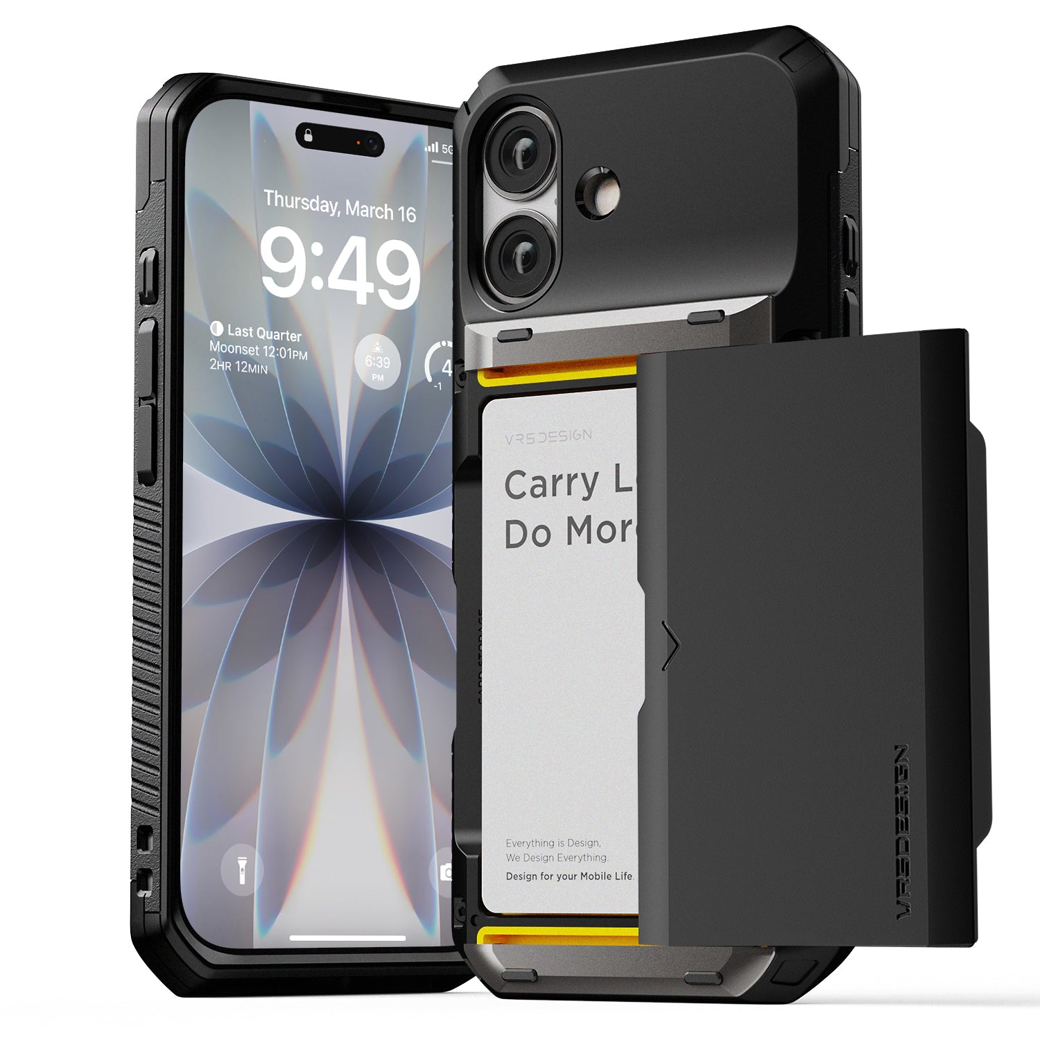 Apple iPhone 17 Air Luxury Mobile phone cover card holder hinge protector built-in screen shield slim rugged daily carry durable case in USA Flag design by VRS DESIGN in FREEDOM edition