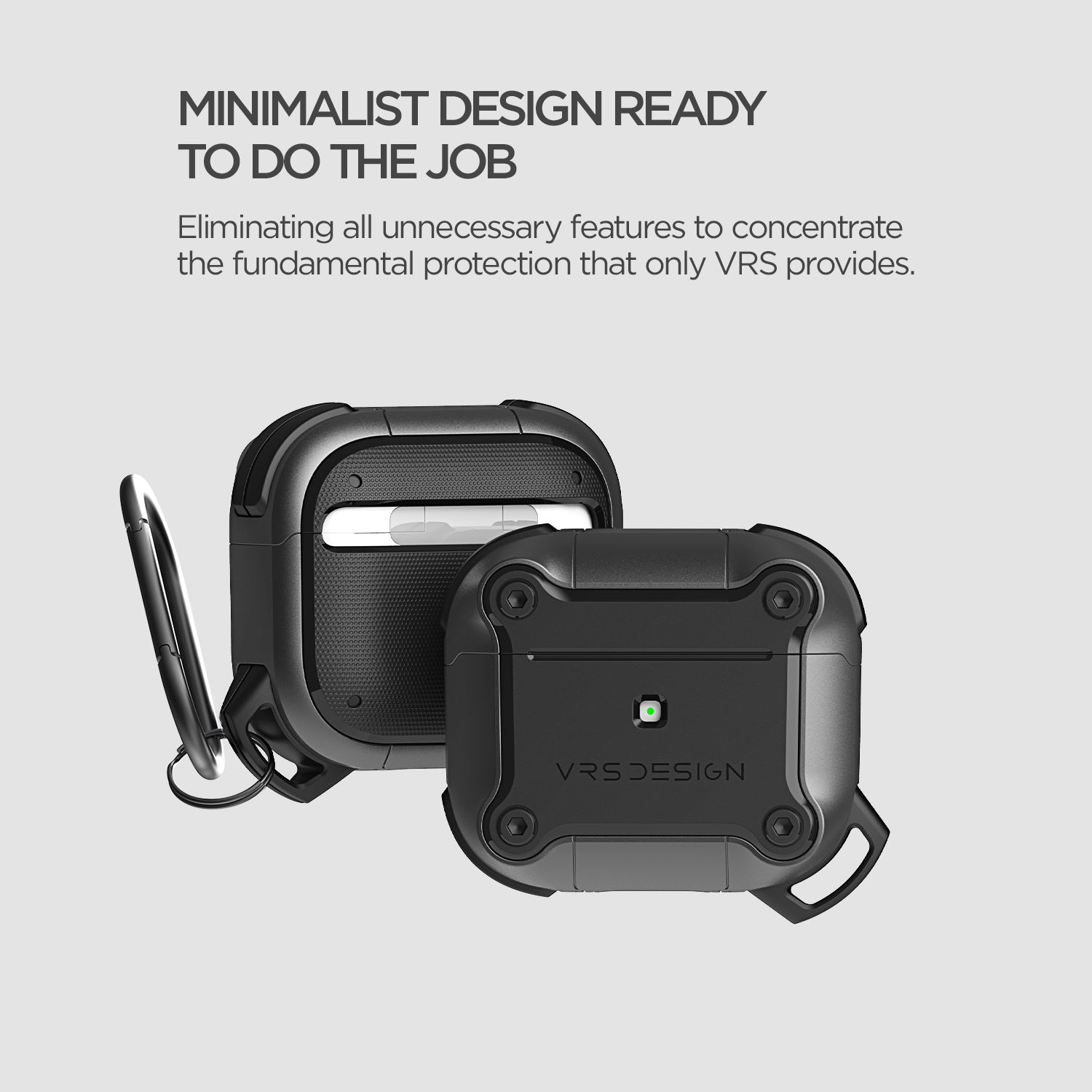 Apple AirPods 3 Modern Lock Wireless Headphones with Noise Cancellation, Rugged modern and Lightweight Slim Design Case by VRS