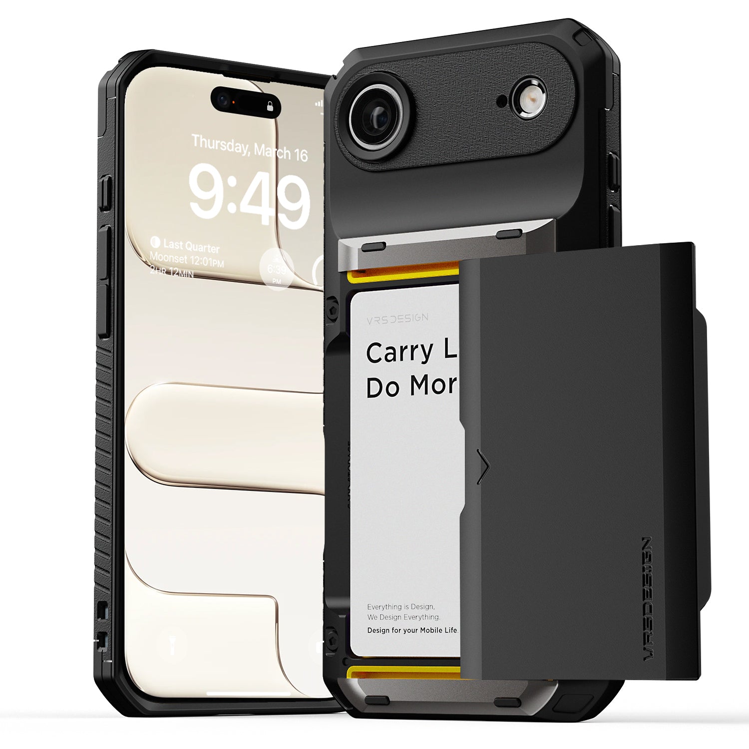 Apple iPhone 17 Air Luxury Mobile phone cover card holder hinge protector built-in screen shield slim rugged daily carry durable case in USA Flag design by VRS DESIGN in FREEDOM edition