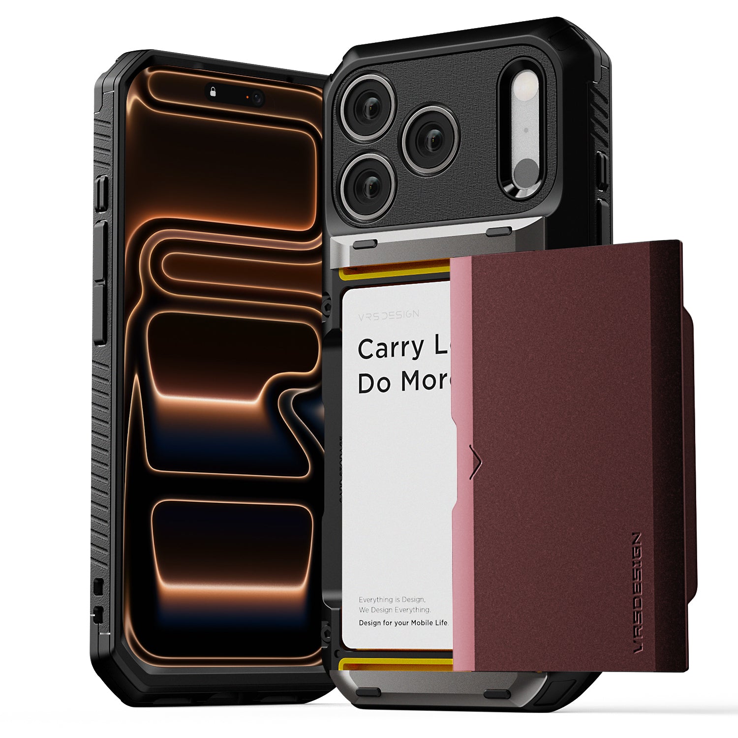 VRS Design Damda Glide Pro iPhone 2025 wallet Case Rugged & Modern Case iPhone 17 / Matte Black VRS Design Damda Glide Pro iPhone 2025 wallet Case Rugged & Modern Case iPhone 17 / Matte Black