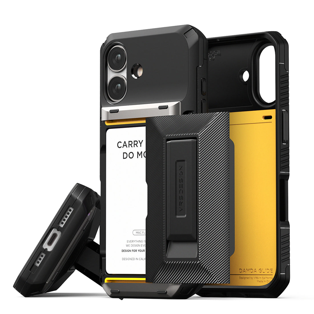 Apple iPhone 17 Luxury Mobile phone cover wallet kickstand card holder hinge protector built-in screen shield slim rugged daily carry durable case by VRS DESIGN