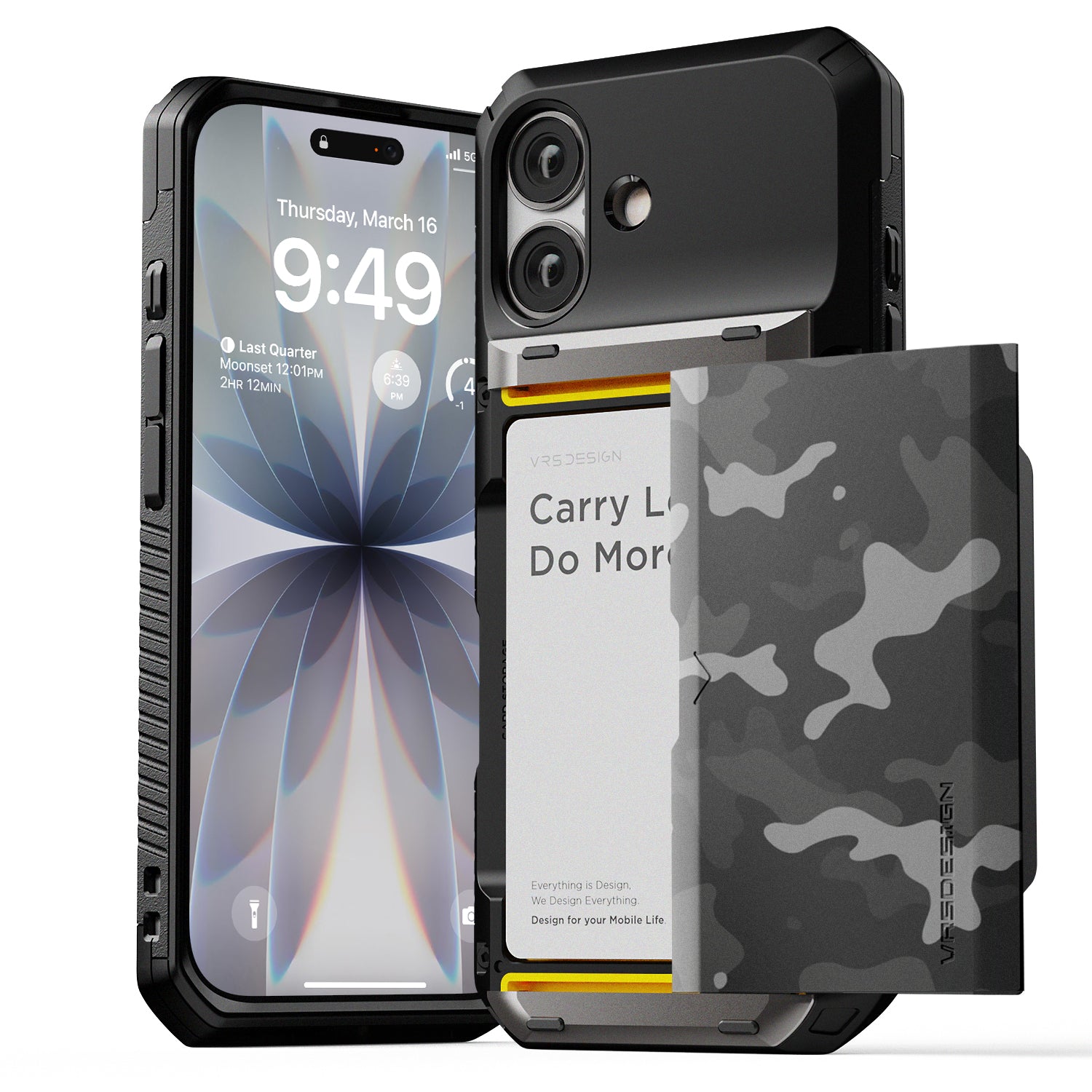 Apple iPhone 17 Air Luxury Mobile phone cover card holder hinge protector built-in screen shield slim rugged daily carry durable case in USA Flag design by VRS DESIGN in FREEDOM edition