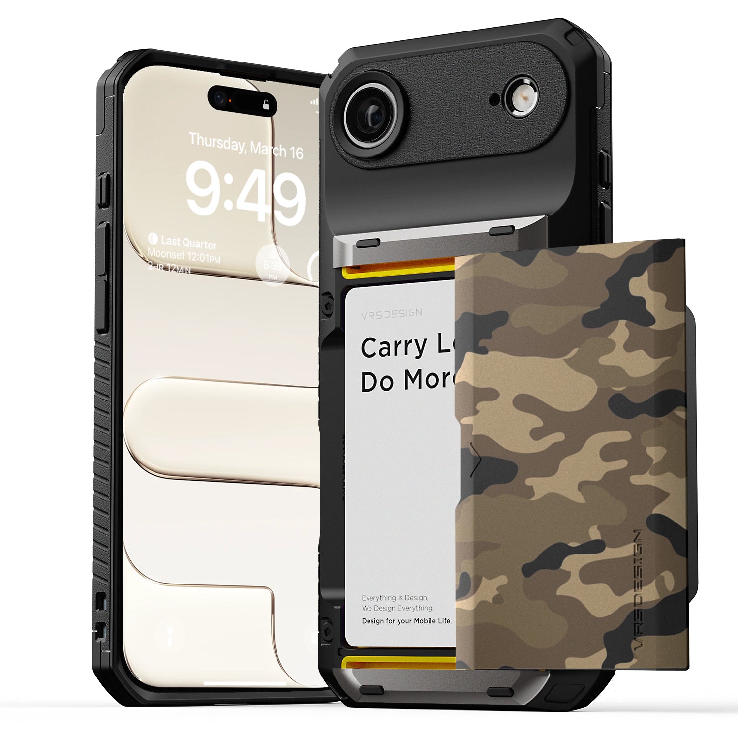 Apple iPhone 17 Pro Max Luxury Mobile phone cover card holder hinge protector built-in screen shield slim rugged daily carry durable case in USA Flag design by VRS DESIGN in FREEDOM edition