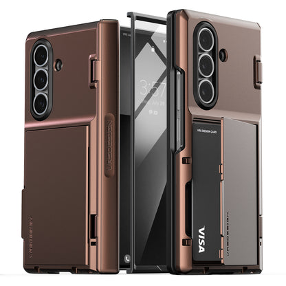Samsung Galaxy Z Fold 7 Luxury Mobile phone cover card holder hinge protector built-in screen shield slim rugged daily carry durable case by VRS DESIGN