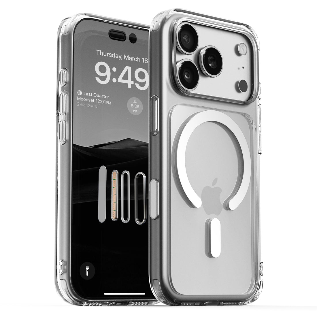 Apple iPhone 17 Pro Max slim and lightweight clear case magsafe crystal mix anti yellowing slim bumper bezel camera button by VRS DESIGN
