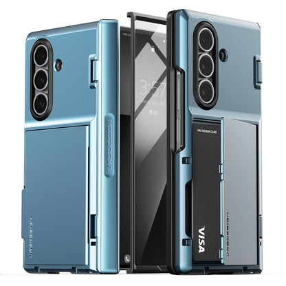 Samsung Galaxy Z Fold 7 Luxury Mobile phone cover card holder hinge protector built-in screen shield slim rugged daily carry durable case by VRS DESIGN
