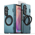 Samsung Galaxy Z Fold 8 Ultra case with built-in quickstand opened for convenient hands-free viewing.