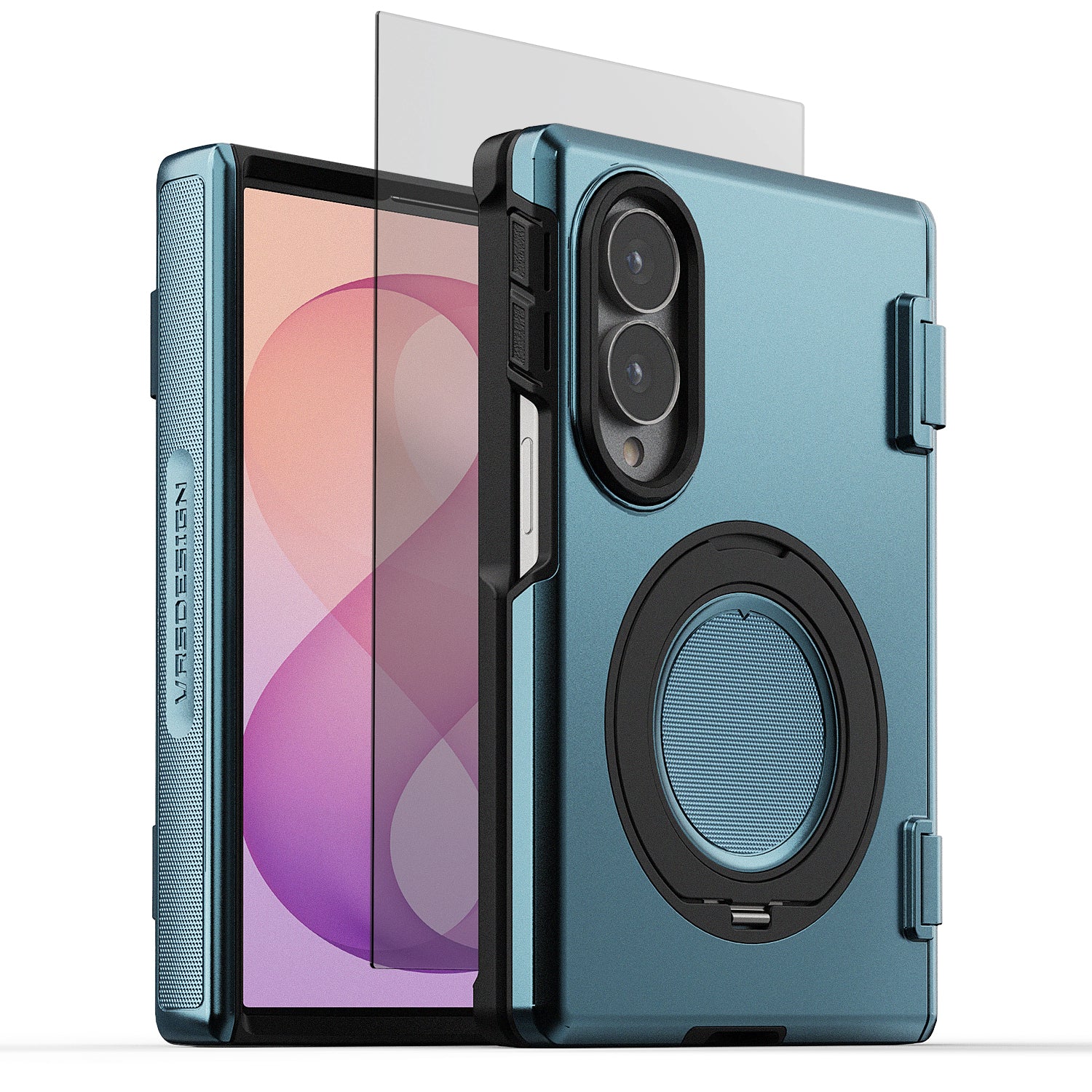 VRS DESIGN Modern Quickstand Pro case for Samsung Galaxy Z Fold 8 Wide with a slim protective design and built-in stand.
