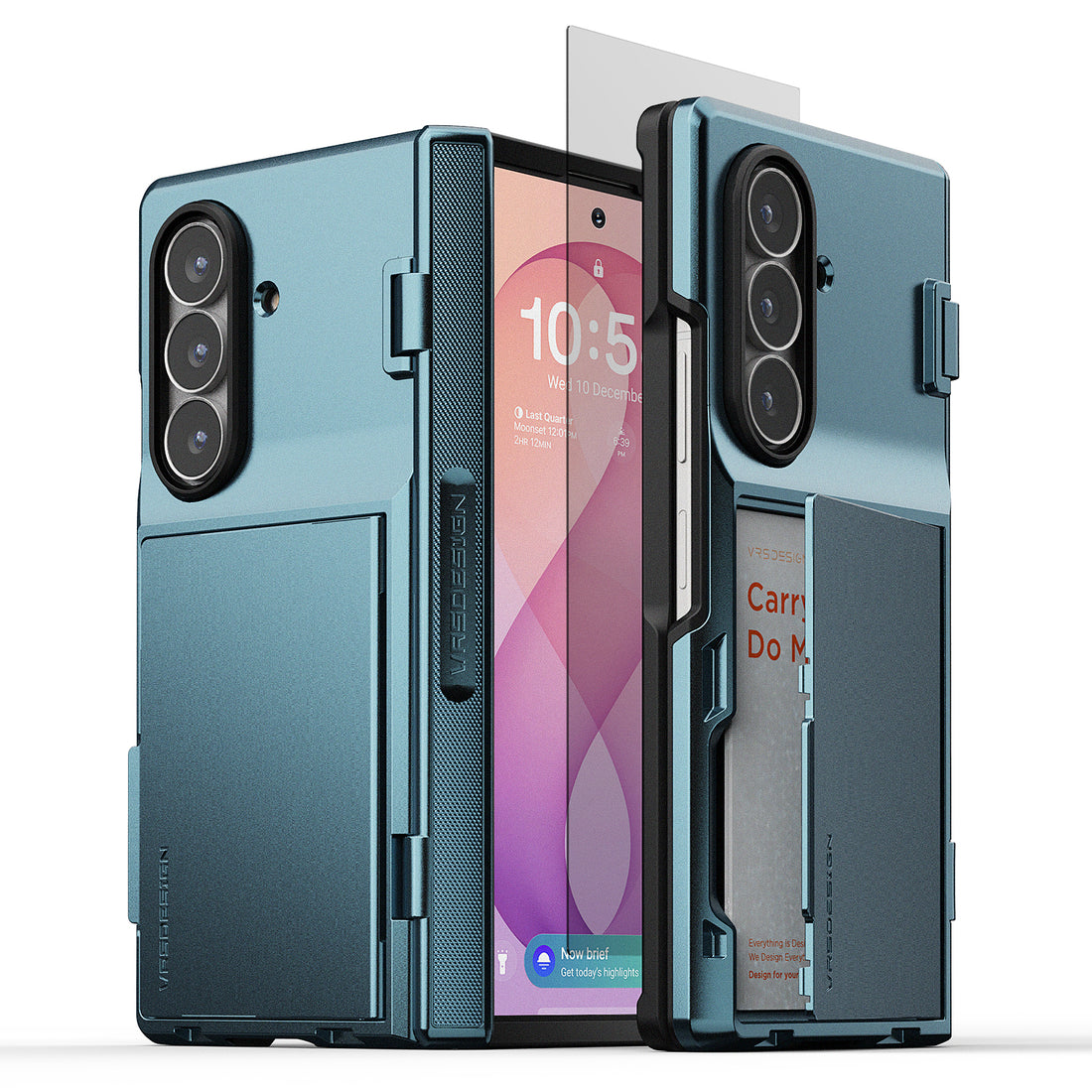 VRS DESIGN Modern GO wallet case for Samsung Galaxy Z Fold 8 Ultra with built-in card storage and full-device protection.