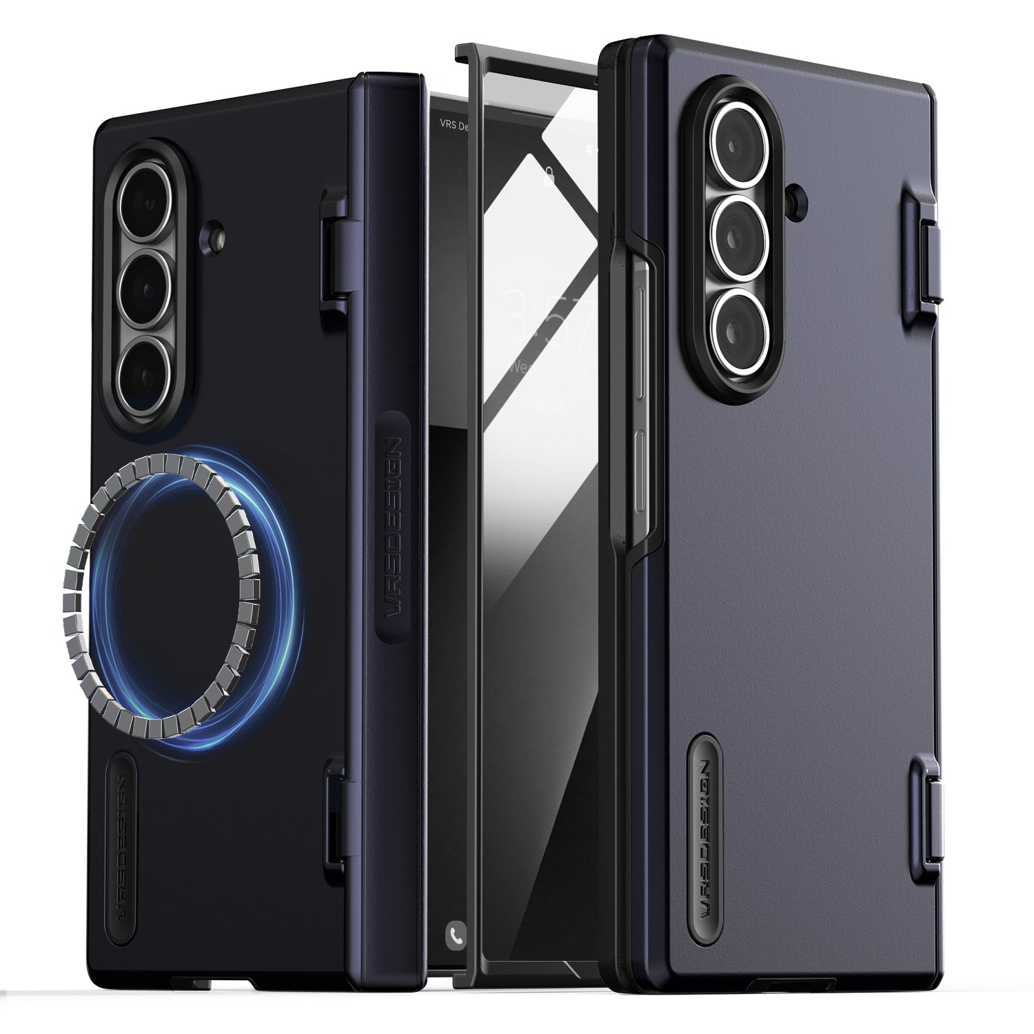 New magnetic Active case for Samsung Galaxy Z Fold 7 by VRS Design Metal Green / Without Screen Protector New magnetic Active case for Samsung Galaxy Z Fold 7 by VRS Design Metal Green / Without Screen Protector