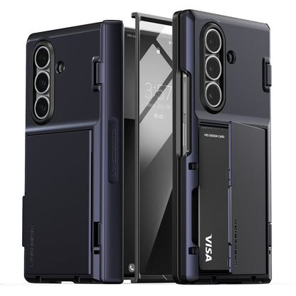 Samsung Galaxy Z Fold 7 Luxury Mobile phone cover card holder hinge protector built-in screen shield slim rugged daily carry durable case by VRS DESIGN