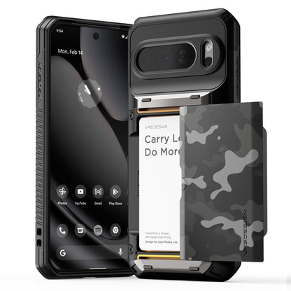 google pixel pro 10 XL Rugged case wallet card holder compartment easy carry smart cute kickstand quick convenient modern red green color cute women outdoor