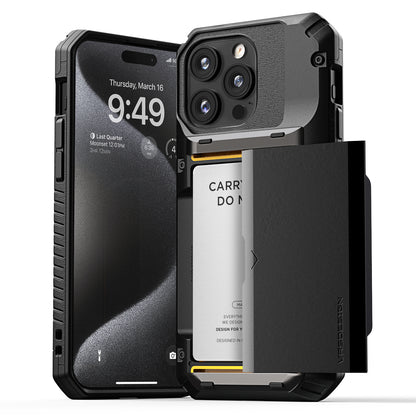 iPhone 15 Pro Max Case Damda Glide Pro with Card Holder Wallet by VRS Design