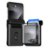 Samsung Galaxy Z Flip 7 Luxury Mobile phone cover card holder hinge protector built-in screen shield slim rugged daily carry durable case by VRS DESIGN
