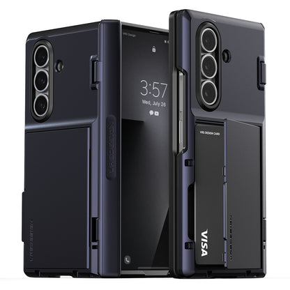Samsung Galaxy Z Fold 7 Luxury Mobile phone cover card holder hinge protector built-in screen shield slim rugged daily carry durable case by VRS DESIGN