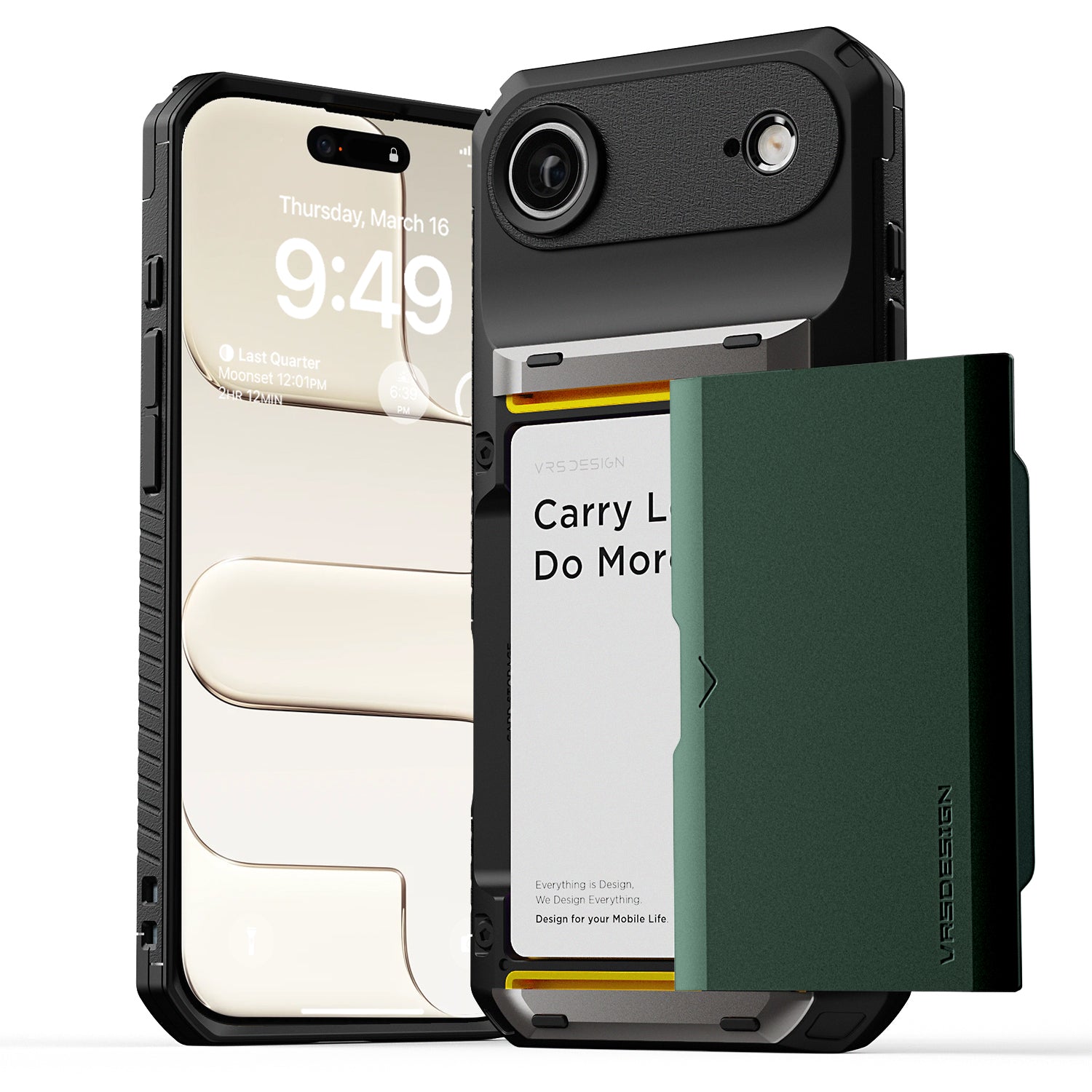 Apple iPhone 17 Air Luxury Mobile phone cover card holder hinge protector built-in screen shield slim rugged daily carry durable case in USA Flag design by VRS DESIGN in FREEDOM edition