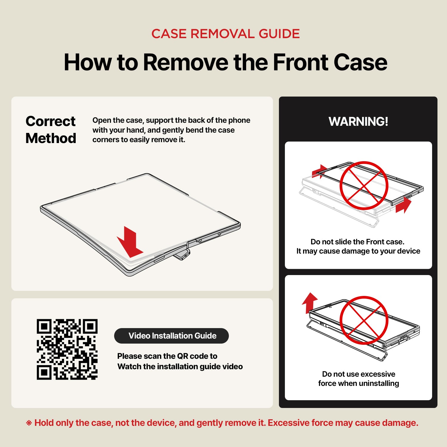 Galaxy Z Fold 7 &amp; Flip 7 Case Front Cover Replacement ONLY