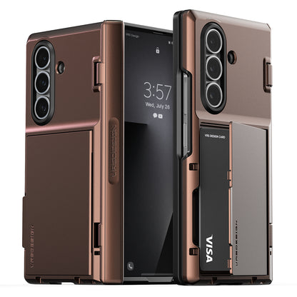 Samsung Galaxy Z Fold 7 Luxury Mobile phone cover card holder hinge protector built-in screen shield slim rugged daily carry durable case by VRS DESIGN