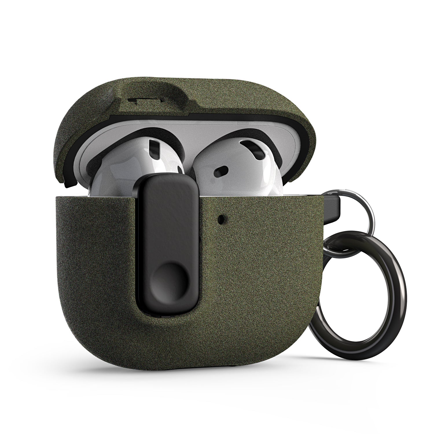 VRS Design AirPods 4 Case MODERN LOCK Series, Sand Stone Khaki