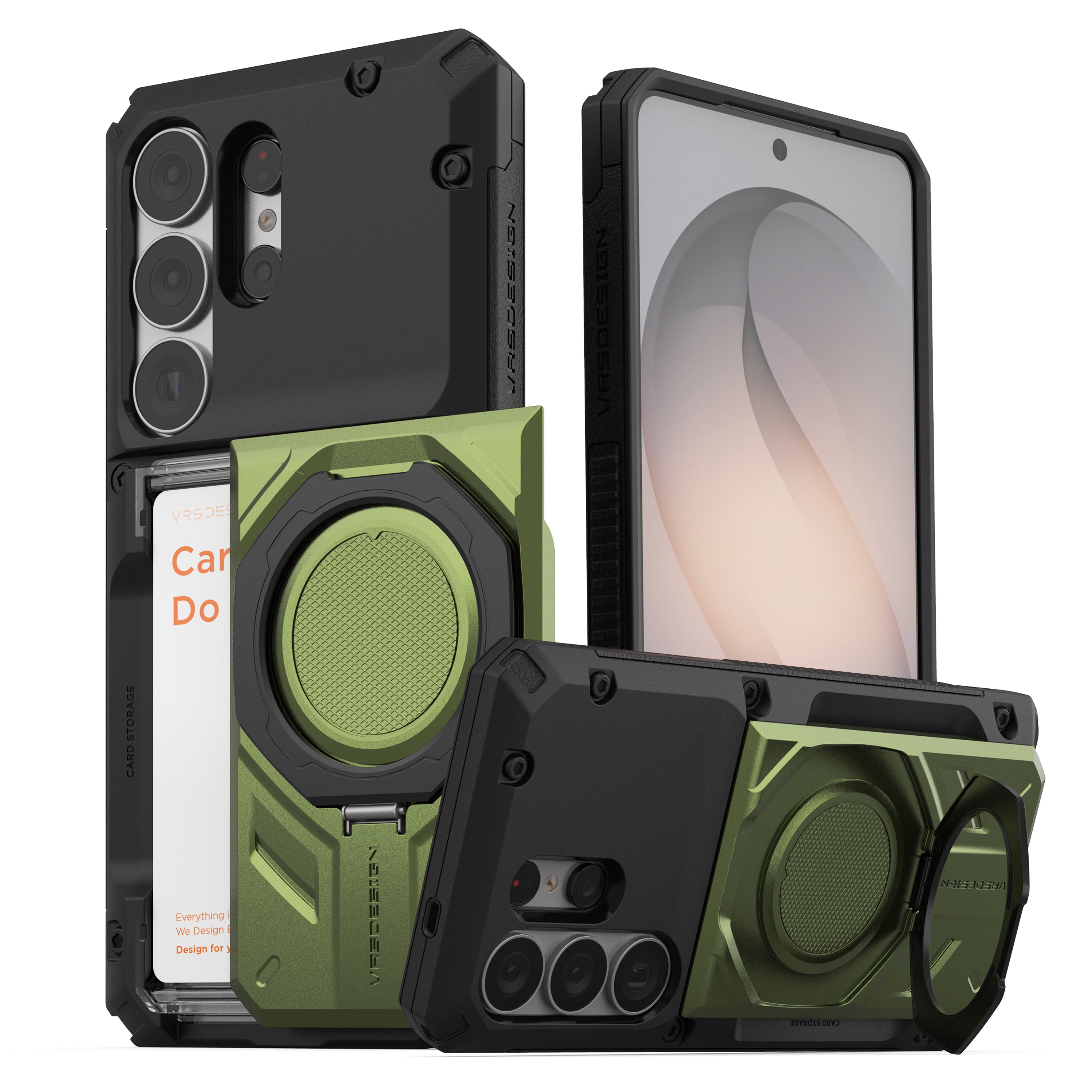 Rugged Galaxy S26 Ultra wallet case minimalist case by VRS DESIGN