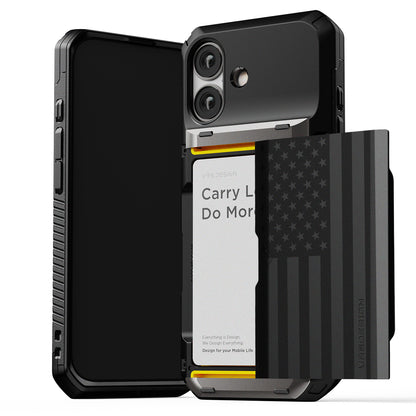 Apple iPhone 17 Luxury Mobile phone cover card holder hinge protector built-in screen shield slim rugged daily carry durable case by VRS DESIGN
