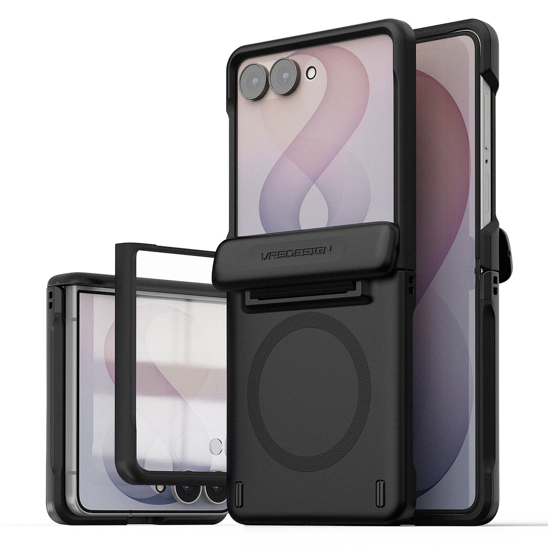 VRS DESIGN Modern case for Samsung Galaxy Z Flip 8 with a slim protective design and magnetic compatibility.