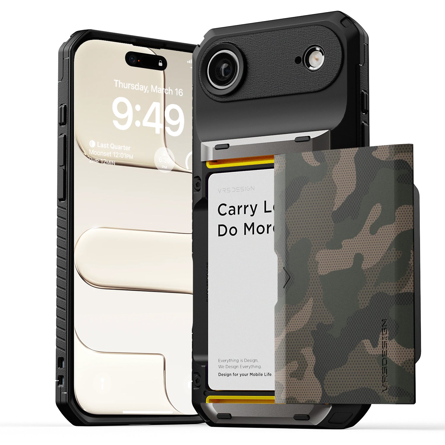 Apple iPhone 17 Pro Max Luxury Mobile phone cover card holder hinge protector built-in screen shield slim rugged daily carry durable case in USA Flag design by VRS DESIGN in FREEDOM edition