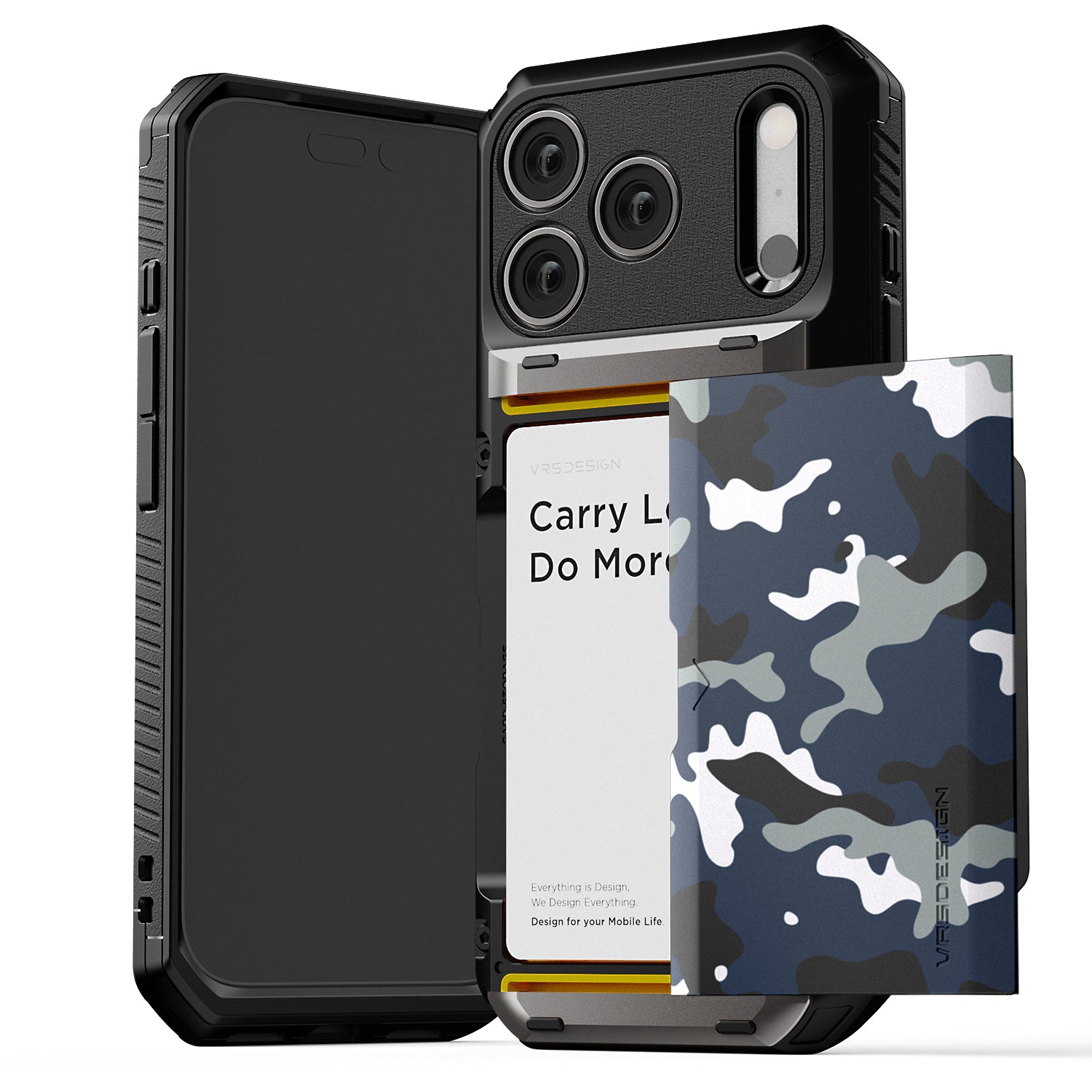 Apple iPhone 17 Luxury Mobile phone cover card holder hinge protector built-in screen shield slim rugged daily carry durable case by VRS DESIGN