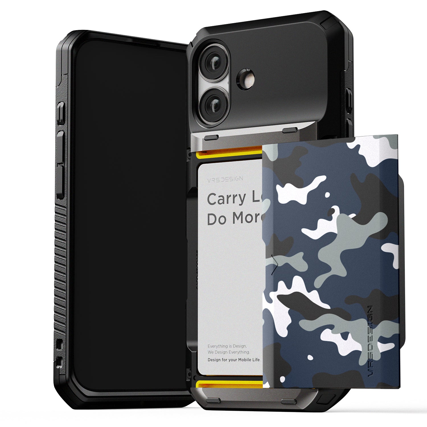 Apple iPhone 17 Luxury Mobile phone cover card holder hinge protector built-in screen shield slim rugged daily carry durable case by VRS DESIGN
