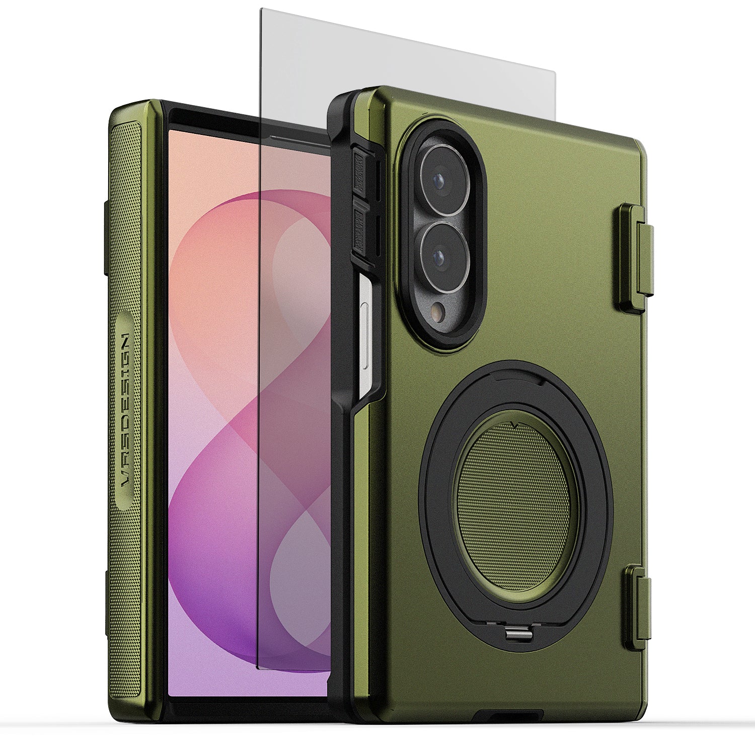 VRS DESIGN Modern Quickstand Pro case for Samsung Galaxy Z Fold 8 Wide with a slim protective design and built-in stand.