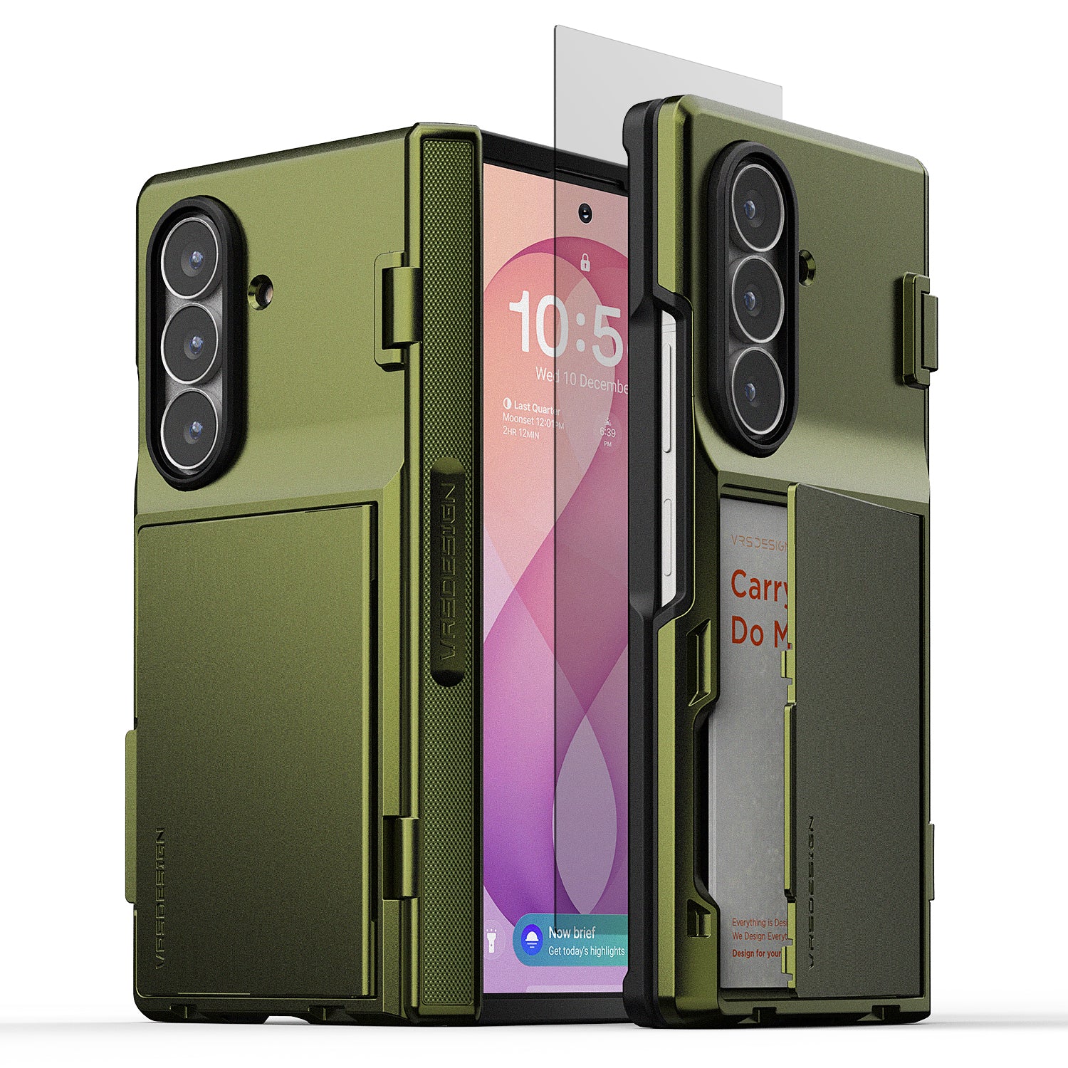 Rear view of the Galaxy Z Fold 8 Ultra Modern GO case featuring an integrated card holder and modern protective design.