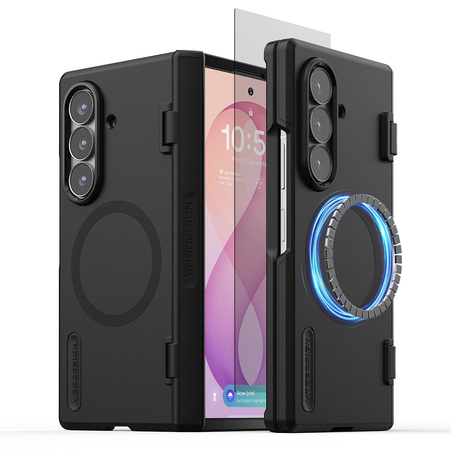VRS DESIGN Modern case for Samsung Galaxy Z Fold 8 Ultra with a slim protective design and magnetic ring.