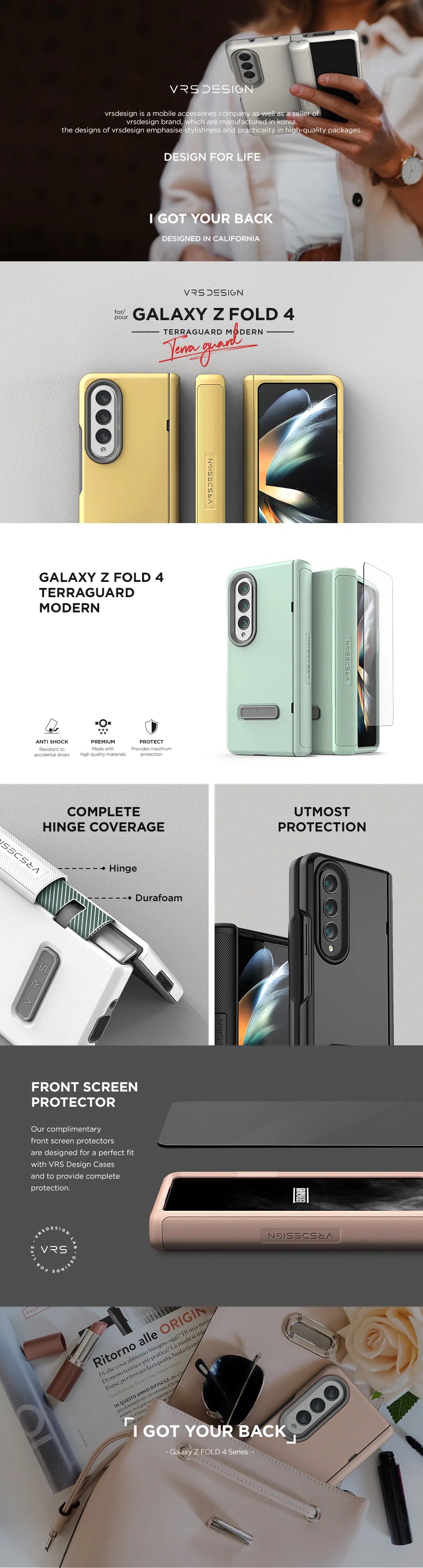 VRS Design Galaxy Z Flip 4 Terra Guard Modern Go Purple